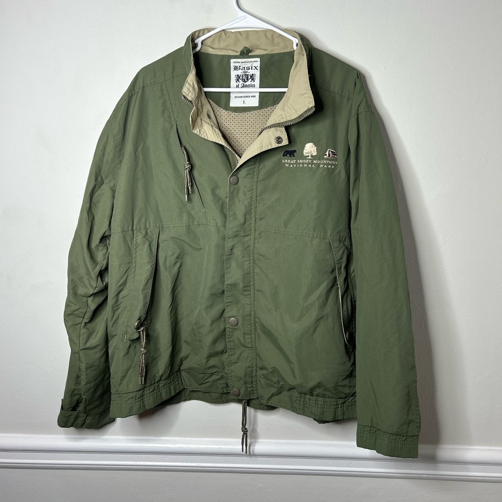 Vintage Great Smoky Mountains National Park Full Zip Jacket Size Men’s Large